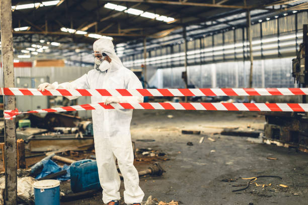 Professional Biohazard technician working in Yalaha, FL